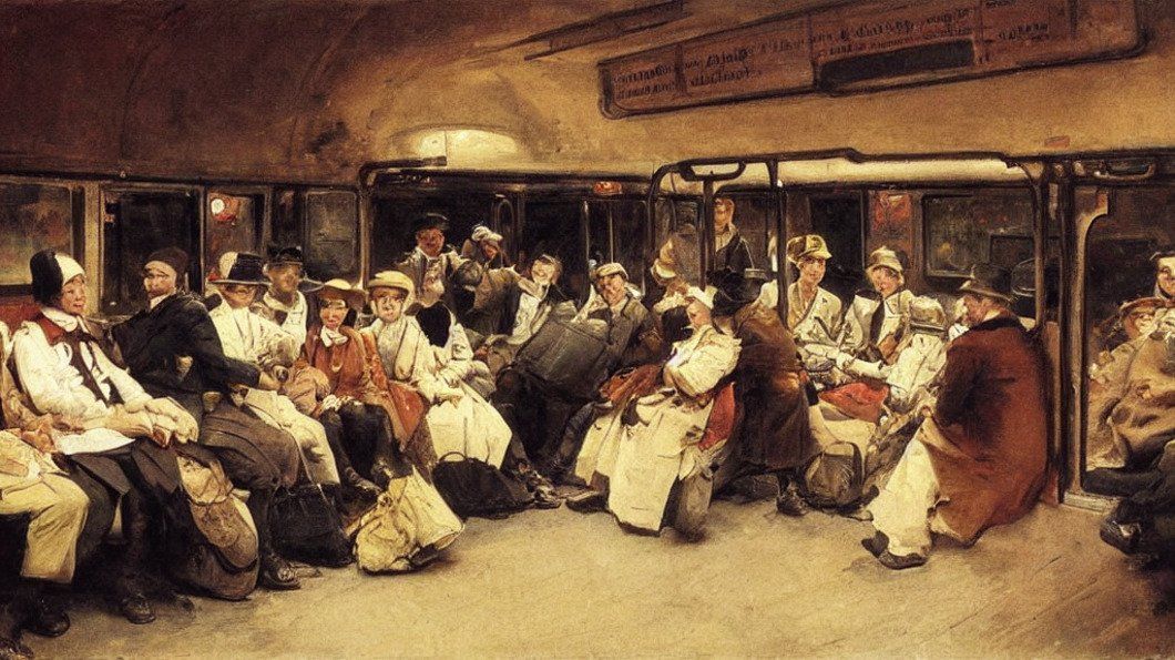 Hätte es im Biedermeier U-Bahnen gegeben, so hätte Carl Spitzweg sie gemalt. Glaubt zumindest das KI-Tool Stable Diffusion, das hier für uns illustriert hat. Foto: Future Moves / CC0 1.0 Hätte es im Biedermeier U-Bahnen gegeben, so hätte Carl Spitzweg sie gemalt. Glaubt zumindest das KI-Tool Stable Diffusion, das hier für uns illustriert hat. Foto: Future Moves / CC0 1.0