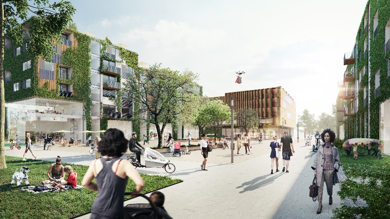 Geplant ist eine futuristische Stadt samt klimaneutraler Energieversorgung und umweltfreundlicher Mobilitätsgarantie Geplant ist eine futuristische Stadt samt klimaneutraler Energieversorgung und umweltfreundlicher Mobilitätsgarantie